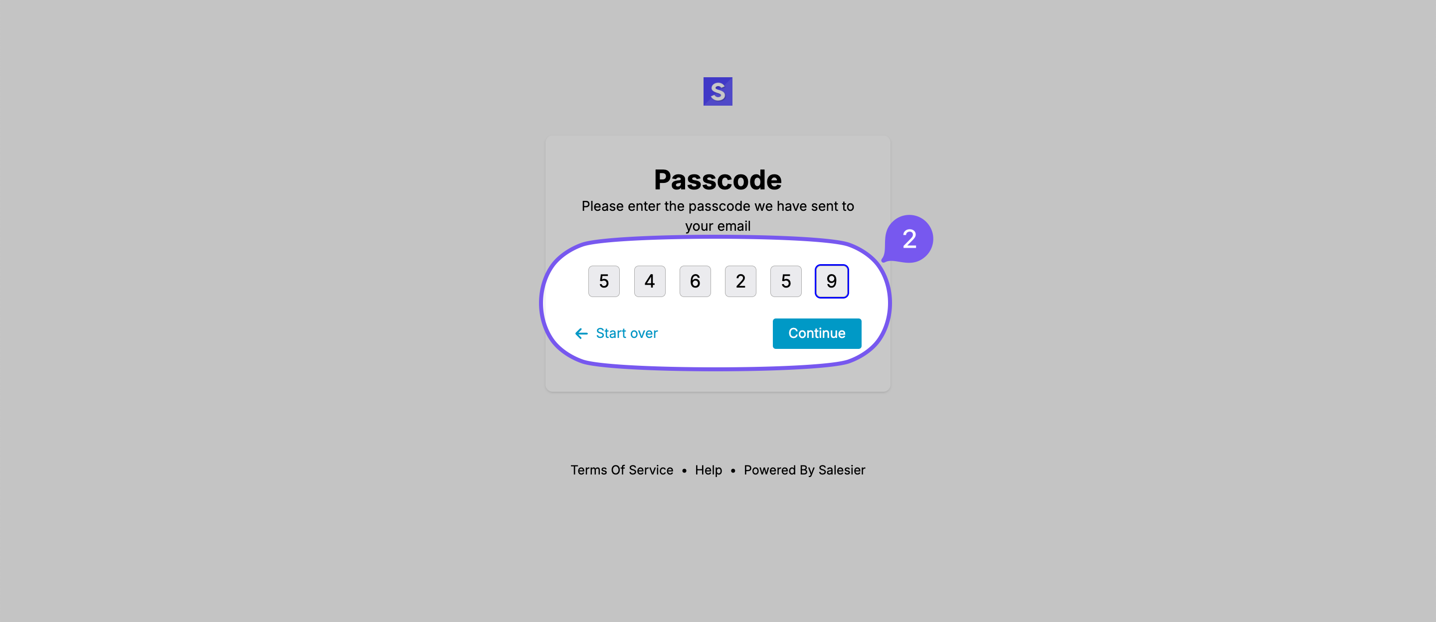 Enter Passcode